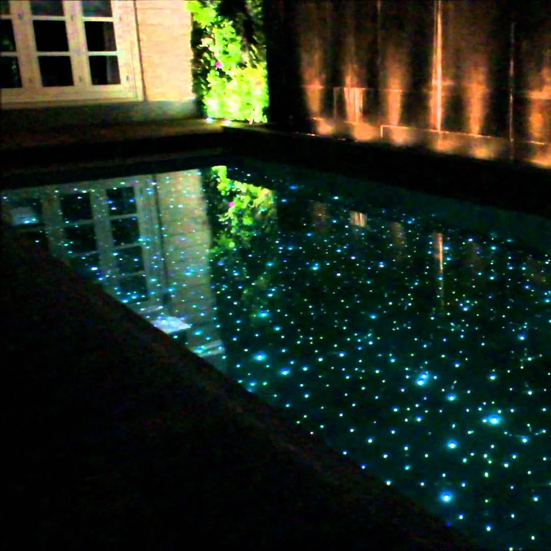 RGB yüzme havuz ışığı s LED fiber optik yıldız havuz ışığı su geçirmez