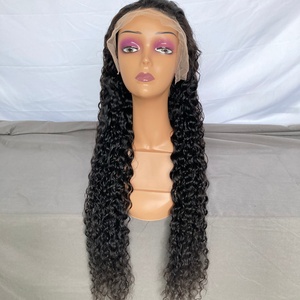 Peluca Frontal Rizada con Encaje Transparente, Nudos Pequeños, Grado 11A, Alta Calidad, Alta Densidad, Peluca Frontal Completa, Peluca de Ensueño, Cabello Rizado Español - Product Image 1