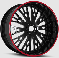 Jantes concaves en alliage d'aluminium forgé pour course de dragster, 19-26 pouces, grand rebord, finition polie, garantie à vie