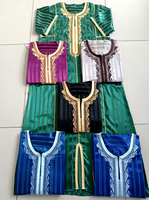 CCY 2026 Maroc – Jalabiya brodée or pour homme, Baifa islamique, Kaftan brillant nigérian, Robe Boubou Haramyne Homme, Thobes