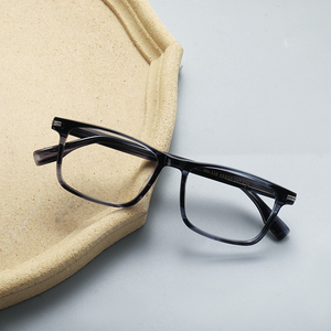 Lunettes de vue rectangulaires anti-lumière bleue pour femmes, monture intégrale, couleur unie, verres en résine légers, pour usage quotidien - Product Image 6