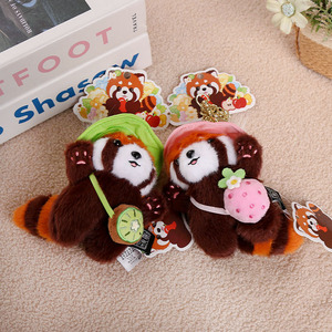 Peluche Panda Rouge Mignon en Fuite, Jouet en Peluche, Poupée pour Machine à Griffes, Cadeau d'Anniversaire, Porte-clés Pendentif, Polyester, Unisexe, 14 ans et plus - Product Image 3