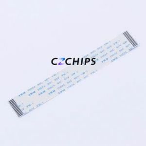 FC-1.0B-14P-100mm FFC Cable (Flexible Flat Cable) P=1mm Connector 14P 1mm 0.3mm Non-Inverting - Product Image 1