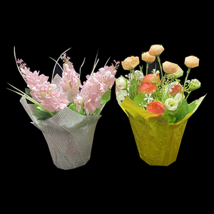 Housses de <span class=keywords><strong>Pot</strong></span> de fleurs en plastique PE, <span class=keywords><strong>d</strong></span>écoratives, personnalisées, pour l'<span class=keywords><strong>intérieur</strong></span> et l'extérieur, petite taille, papier Kraft imperméable, vente en gros - Product Image 3