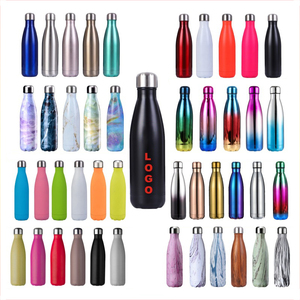 500ml Vacuum Sport Double Wall Stainless Steel Thermo Cola Shape Insulated Water Bottles Custom logo Travel Drink Thermos <strong>Flasks</strong> - Product Image 1