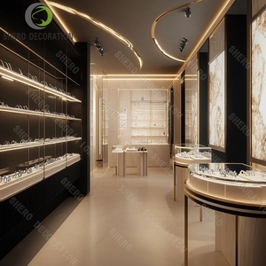 Jewelry Showcase Tempered Glass Jewellery Display <b>Cabinet</b> Showcase Jewellery Shop Furniture Shopping - Product Image 5