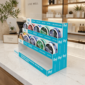 Exhibidor de Acrílico Personalizable de 4 Niveles para Snus, para Tiendas Minoristas, Tiendas de Tabaco, Chicles, Bolsitas de Snus, Soporte para Exhibición de Latas - Product Image 6