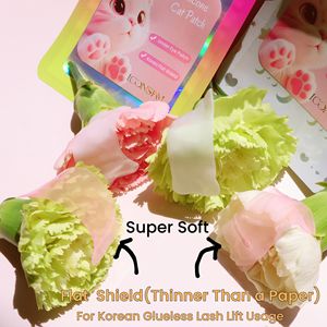 Patchs éclaircissants pour cils coréens, fins et souples, pour la étape 1 de la permanente et le redressement des cils, 0,2 mm, Asia Flatter Pads - Product Image 5