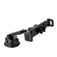 Support universel pour tablette et téléphone de voiture, 2 pinces, support de téléphone rétractable à ventouse pour pare-brise et bureau