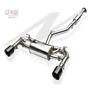 CENDE F1 Racecar Catback Exhaust System with Valve for Toyota GT86 exhaust