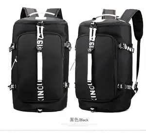 Premium Nylon Weekender Sneaker Training Fitness Workout Duffel Backpack Women Custom Gym Travel Sport Duffle Bag For Men