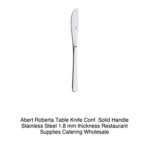 Couteau à dîner Abert Roberta, lot de 12, manche solide, acier inoxydable 18/10, épaisseur 1,8 mm - Product Image 2