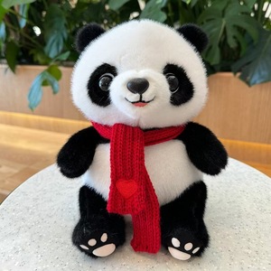 Oso Panda Animal de peluche de juguete con suéter con bufanda Cuerpo lindo Muñeca grande suave Panda Kawaii Gran regalo para niño niña - Product Image 6