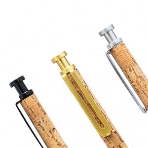 Stylo bille en métal personnalisé de haute qualité avec logo, instrument d'écriture professionnel à motif bois, valeur promotionnelle pour la publicité - Product Image 2