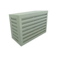 Revêtement mural extérieur en aluminium carré OEM pour climatiseur, pour hôpital et école, ignifuge, léger, taille personnalisée