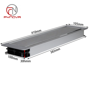 Fynova hiện đại hợp kim nhôm văn phòng bàn hộp cáp mềm Đóng dây tổ chức dây quản lý ẩn grommets lỗ - Product Image 6