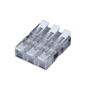 1 in 1 Out Push in Quick Wire Connector Screwless Wire to Wire Spring Plug in LED lighting Terminal Block with Lever 928/928M