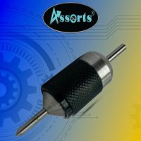 Assortiment de poinçons aligneurs universels pour centre de transfert, 1/4 et 5/8 pouce, 1 trou, EN31, en acier à broches trempé, affûté, avec revêtement époxy noir