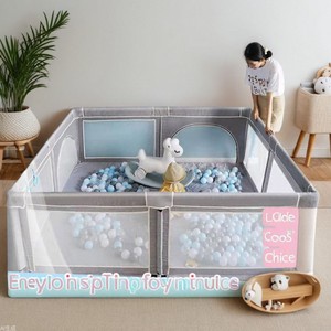 Corralito Plegable para Bebés con Puerta de Seguridad, Gran Área de Juego Interior para Bebés y Niños Pequeños, Uso en el Hogar - Product Image 3