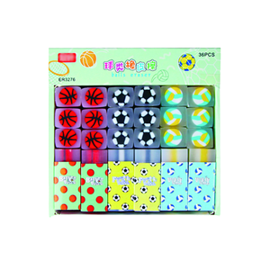 Gomme à effacer de football de haute qualité, best-seller, en PVC, en forme de fleur de cerisier, plusieurs couleurs, transparente, jouet pour enfants, cadeaux - Product Image 1