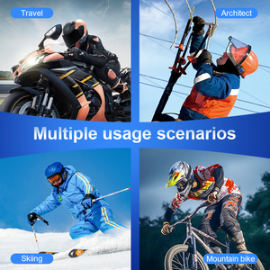 Y6X 5,1 Chips casco impermeable Blue Tooth comunicaciones intercomunicador 4peopel motocicleta intercomunicador grupo con pantalla FM y Oled - Product Image 4