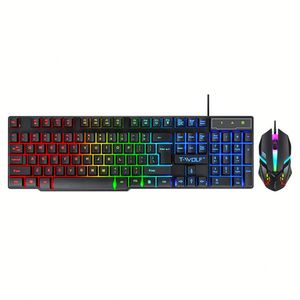 TF800 Four-piece Gaming 104 Keys Keyboard 4-color Breathing Light Mouse Gaming Headset Anti-slip Mouse Pad - Product Image 3