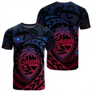 T-Shirts à manches courtes pour hommes, personnalisé, motif <span class=keywords><strong>Tribal</strong></span> polynésien, taille Plus, OEM - Product Image 3