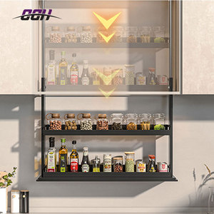 Cuisine de luxe Meuble élévateur vertical Armoire de cuisine Panier élévateur de fruits et légumes Panier élévateur électrique automatique - Product Image 5