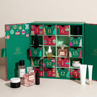 Calendrier de l'Avent de Noël de luxe pour soins de la peau, 24 jours, boîte en papier vide avec double porte et fermeture magnétique