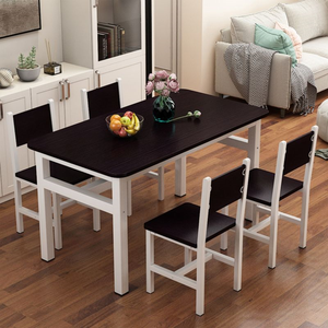 Đồ Nội Thất Phòng Ăn Bằng Gỗ Hiện Đại Bàn Ăn Gỗ Và Thép Hiện Đại Căn Hộ Nhỏ - Product Image 3