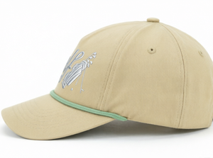 Gorra de Golf Beige con Logotipo Personalizado, Gorra de Béisbol de 5 Paneles con Visera Curva, Gorra de Sol con Cierre a Presión, Gorras Trucker para Exteriores - Product Image 4