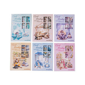 Lot de 15 autocollants découpés <span class=keywords><strong>pour</strong></span> animaux de compagnie, thème <span class=keywords><strong>Nuit</strong></span> silencieuse et lecture, <span class=keywords><strong>pour</strong></span> scrapbooking et journalisation - Product Image 5