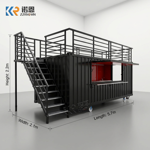Camión de Comida de Dos Pisos con Escalera, Contenedor Móvil, Cafetería, Bar, Tienda de Comida Callejera Modular Personalizada para Exteriores - Product Image 2