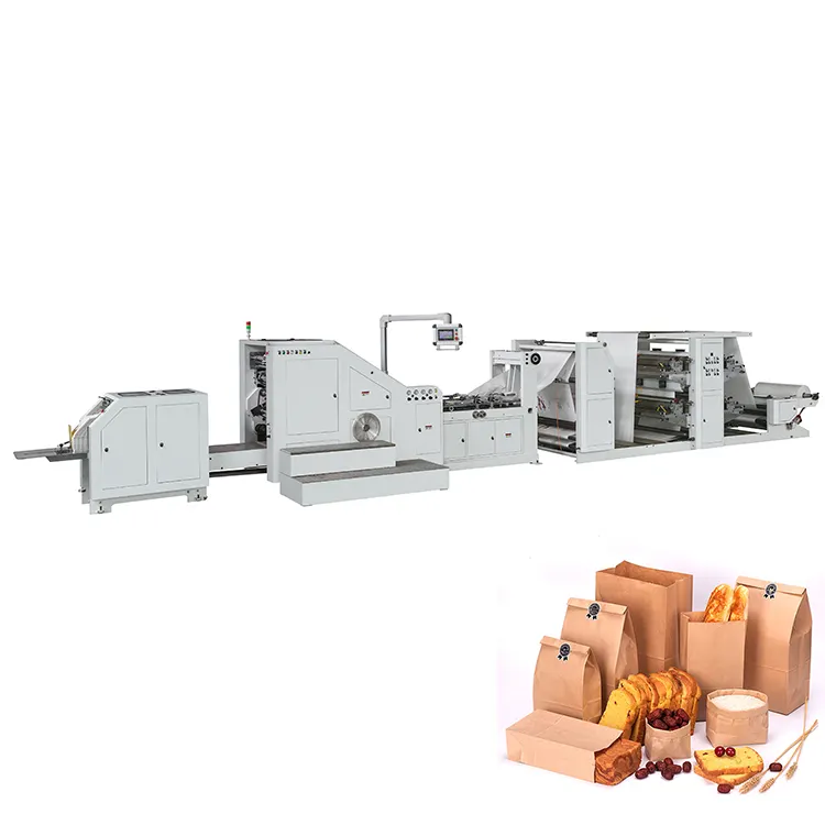 LSB-330D + TP + LST-4110 полностью автоматическая профессиональная биоразлагаемая машина для производства бумажных пакетов с квадратным дном