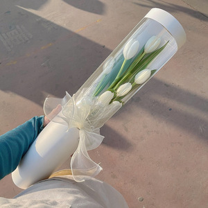 Biodegradable Valentine's Day Flower Packaging Gift <b>Box</b> with Custom Logo DIY Single Flower Gift Set Stamping & Print Options - Product Image 4