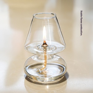 <span class=keywords><strong>Lampada</strong></span> <span class=keywords><strong>a</strong></span> Olio in <span class=keywords><strong>Vetro</strong></span> Fatta <span class=keywords><strong>a</strong></span> Mano Stile Nordico con Coperchio Antivento, Portacandele di Alta Qualità <span class=keywords><strong>per</strong></span> Arredamento Casa - Product Image 5