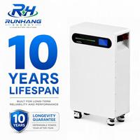 Sistema ESS Residencial Híbrido Solar Apilable con Batería LiFePO4 de Grado A, 16kWh, 51.2V, 314Ah, con Interacción de Tira LED y Almacenamiento Inteligente