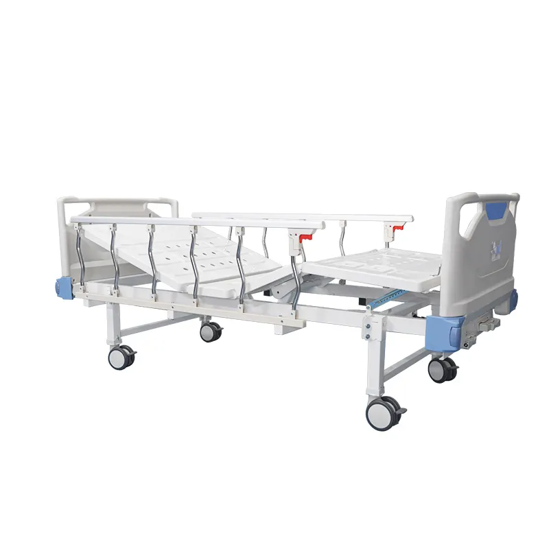 Hai chức năng hướng dẫn sử dụng giường bệnh viện Y Tế với bánh xe phanh độc lập và 2 Tay Quay