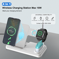 Chargeur sans fil pliable 4 en 1 Station de charge sans fil pour iphone Watch Earbuds et chargeur de crayon vente en gros