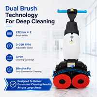 Autolaveuse autoportée industrielle à double brosse haute aspiration avec moteur sans balais 36V