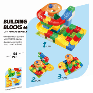 54 Quả Bóng Ray Trượt Có Thể Thay Đổi Giáo Dục Sớm Cho Trẻ Em Vật Liệu An Toàn Đồ Chơi Xếp Hình Theo Dõi Lắp Ráp Tự Làm - Product Image 2