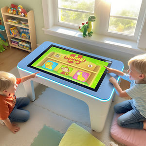 Nouveau Style 32 "43" 55 "pouces <span class=keywords><strong>Table</strong></span> à écran <span class=keywords><strong>tactile</strong></span> <span class=keywords><strong>Table</strong></span> intelligente <span class=keywords><strong>Infinity</strong></span> numérique <span class=keywords><strong>Table</strong></span> LED interactive avec jeux Android pour les enfants - Product Image 5