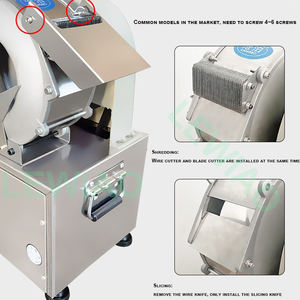 Máquina De Corte Vegetal Cortador Elétrico De Batata Máquina De Fatiador De Cebola Cortador Vegetal Automático Comercial - Product Image 3