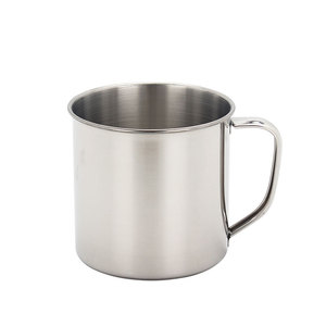 Taza de Acero Inoxidable de Alta Calidad al por Mayor, Taza para Beber Agua con Tapa de Acero - Product Image 1