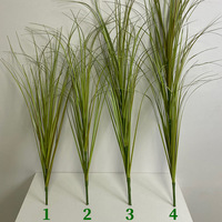 Oignon de roseau artificiel Z-024 se précipita Pile herbe coupée aménagement paysager herbe artificielle plante verte pour la décoration intérieure