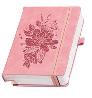 Carnet de notes A5 en cuir PU, couverture rigide, pages lignées épaisses, reliure cousue, journal quotidien pour l'école, prise de notes, cadeau pour hommes et femmes