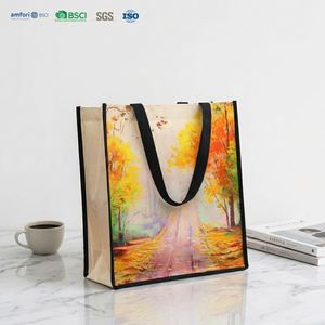 Bolso Tote Plegable, Ligero y Duradero, con Dos Asas Abiertas, Diseño Personalizado a Todo Color, Marca Boutique, Unisex, Ideal para Regalo - Product Image 1