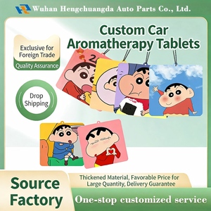 Pendentif <span class=keywords><strong>d</strong></span>ésodorisant pour voiture en papier durable, motif dessin animé, parfum freesia, longue durée, pour intérieur - Product Image 2