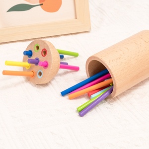 Jeu de bâtonnets d'équilibre en bois avec dés et boules, pour l'interaction parent-enfant, l'entraînement à la réflexion et les puzzles - Product Image 3