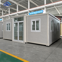 Rumah Prefabrikasi Sayap Ganda 20ft 30ft 40ft Langsung dari Pabrik, 1-4 Kamar Tidur dengan Denah Lantai Kustom, Rumah Kontainer Modular yang Dapat Diperluas